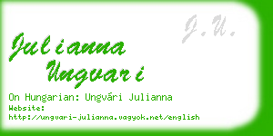 julianna ungvari business card