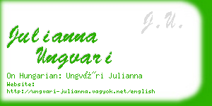 julianna ungvari business card